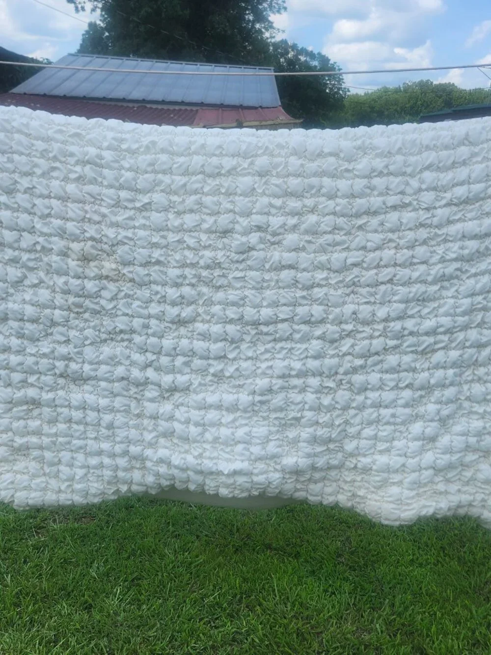 Moss & Willow full/queen  size mini marshmellow comforter off white  78